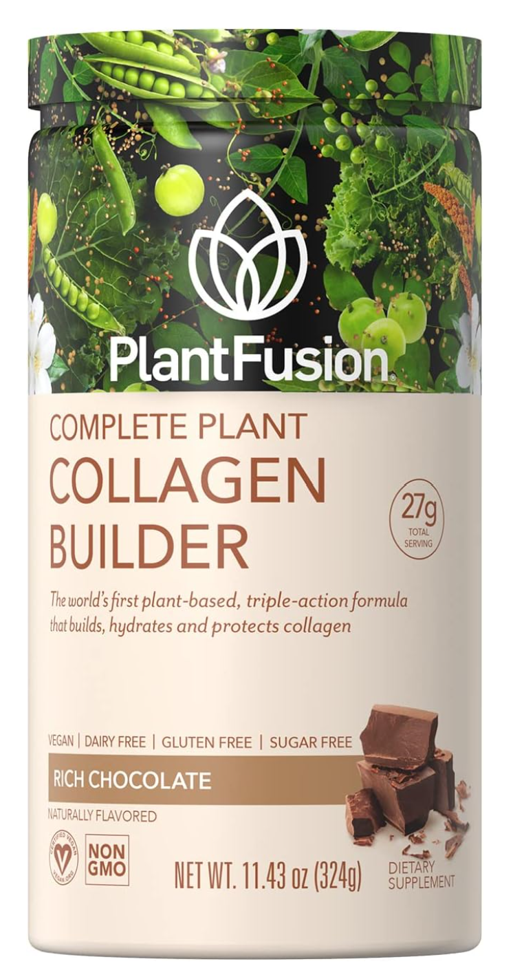 PlantFusion Vegan Collagen Powder Chocolate — kosher collagen powder on Amazon