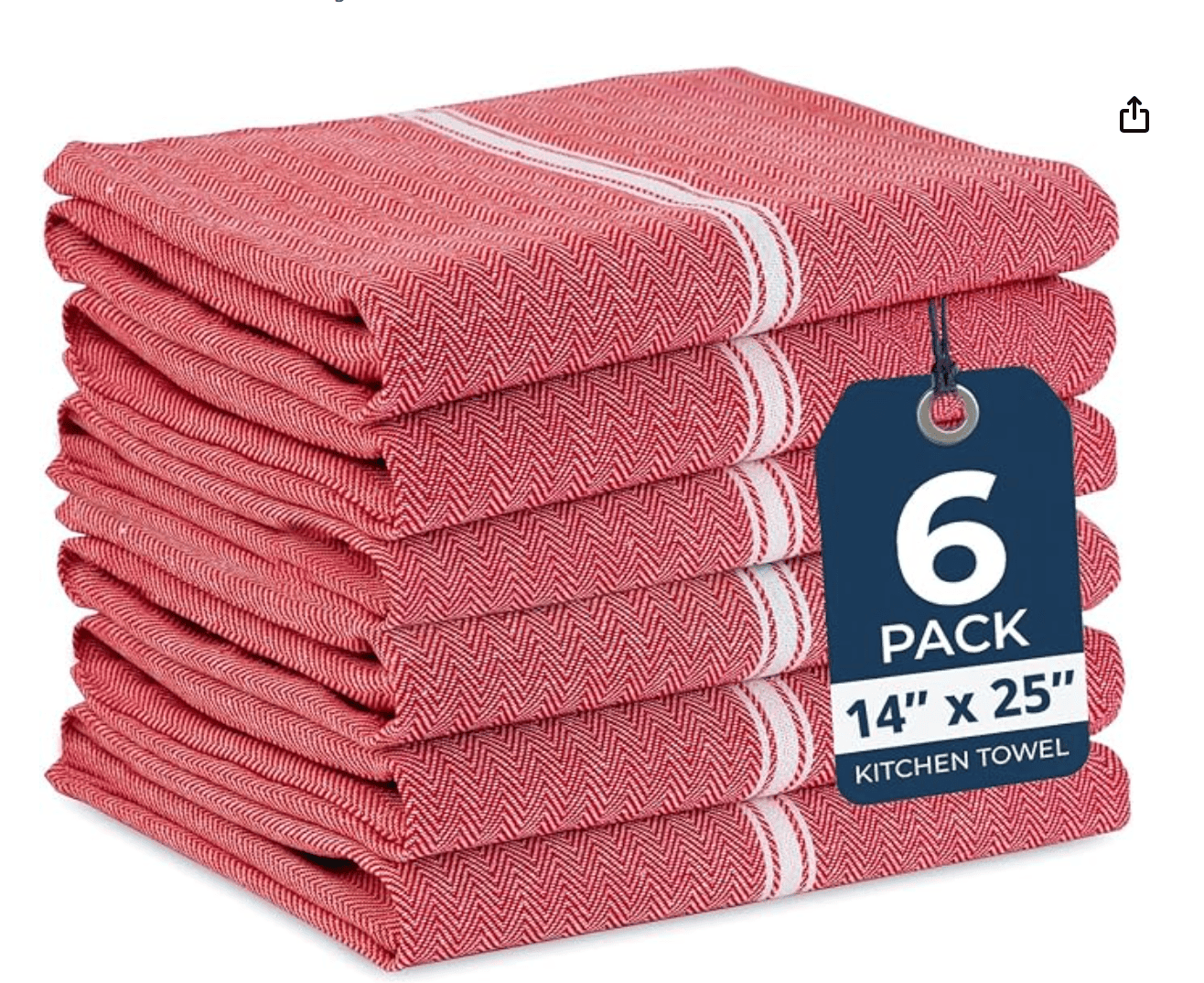 Red Dish Towel for Meat — kosher kitchen color-coded linen