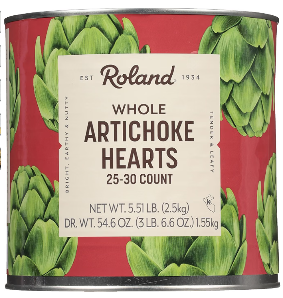 Roland Foods Whole Extra Large Canned Artichoke — kosher whole artichokes