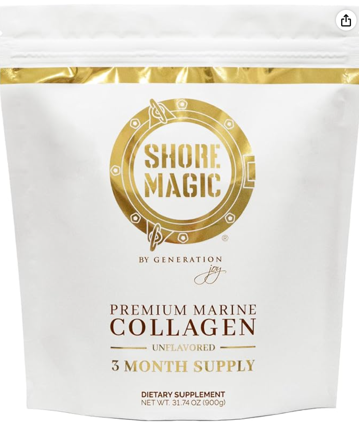 Shore Magic Marine Collagen Single-Serve Packet — kosher collagen powder on Amazon
