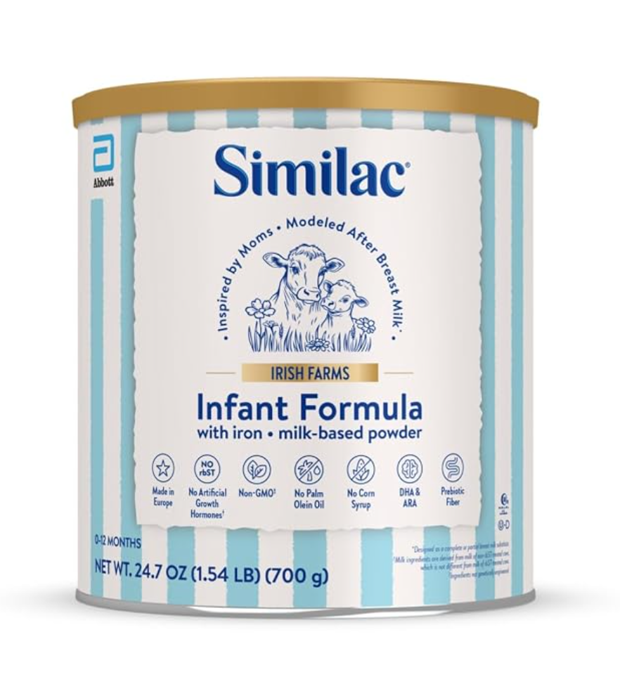 Similac Irish Farms Easy to Digest Baby Formula — kosher baby formula on Amazon