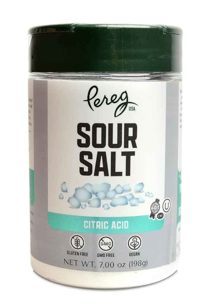 Pereg Sour Salt Crystal Citric Acid — kosher baking and pickling