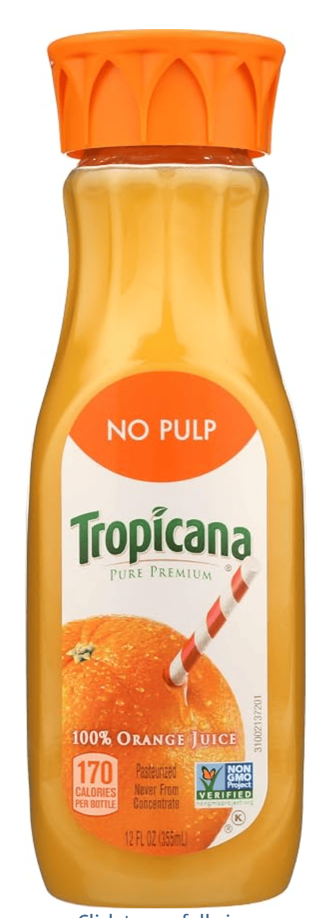 Tropicana Orange Juice — kosher orange juice on Amazon