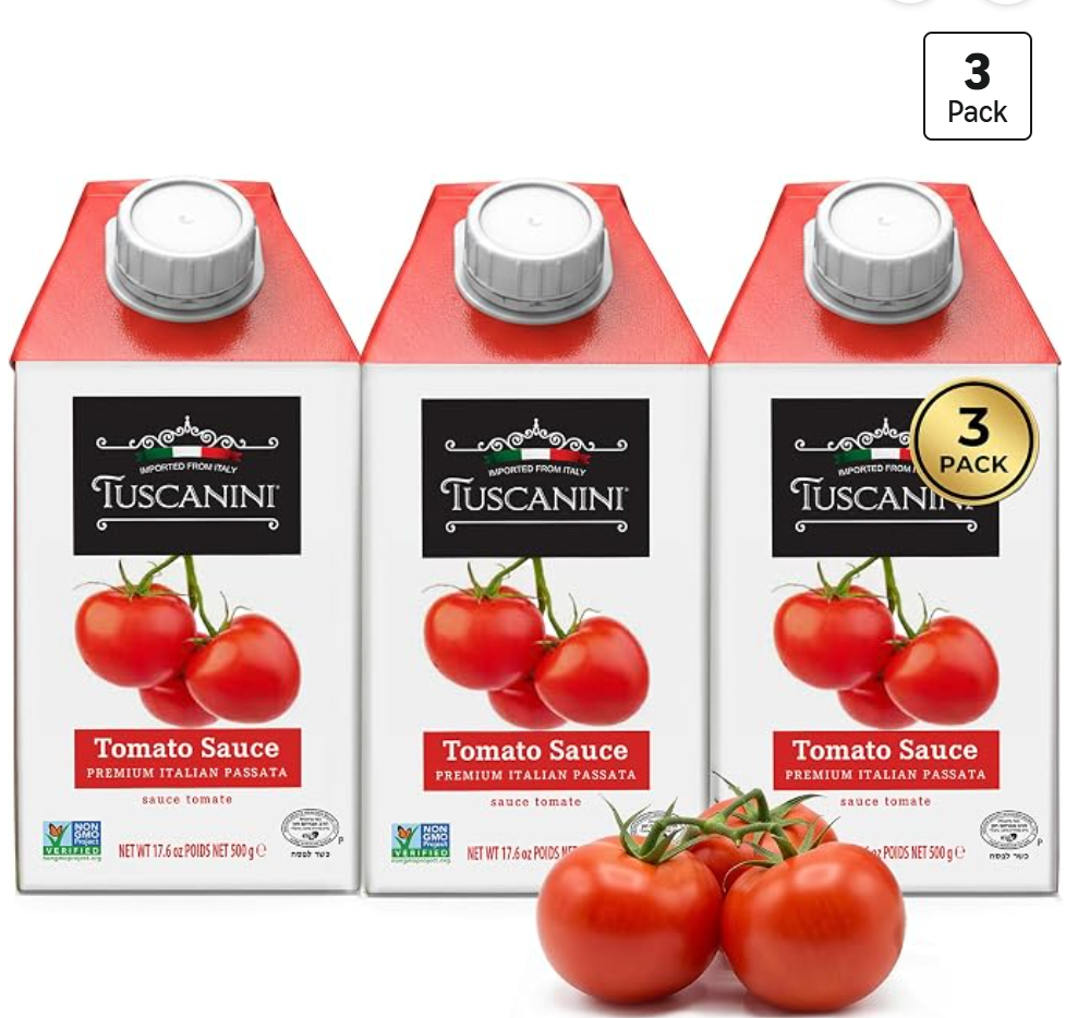 Tuscanini Italian Tomato Sauce — kosher for Passover