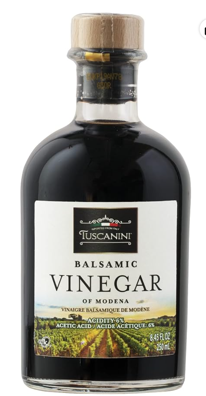 Tuscanini Premium Quality Balsamic Vinegar of Modena — kosher for Passover balsamic vinegar, aged for depth