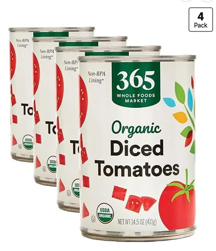 365 by Whole Foods Market Organic Diced Tomatoes — kosher canned tomatoes
