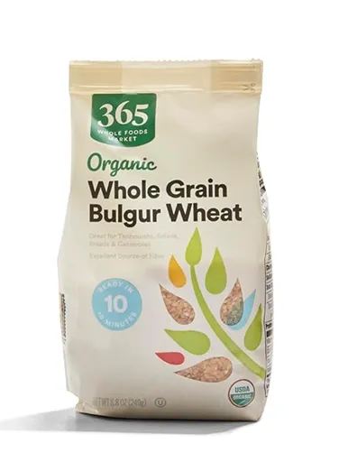 365 by Whole Foods Market Organic Whole Grain Bulgur Wheat — kosher wheat for Tu Bishvat