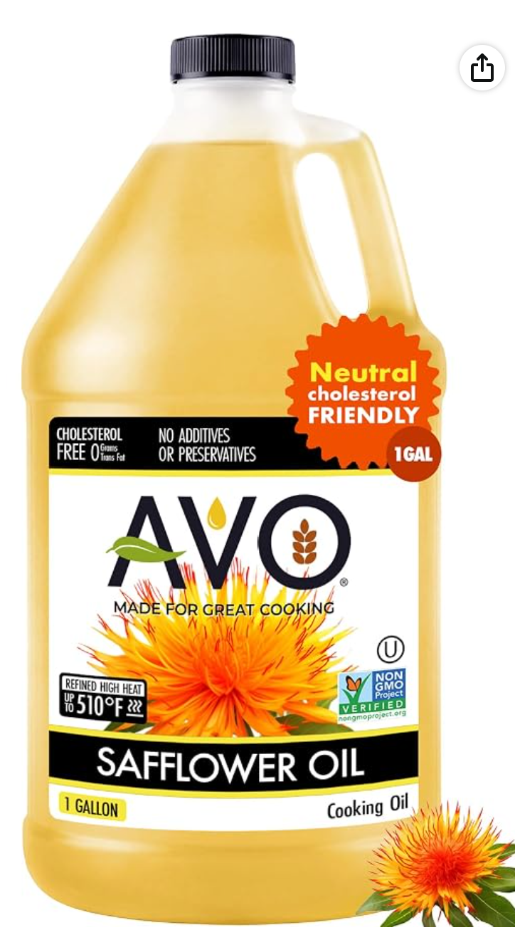 AVO High Oleic Safflower Oil — kosher frying oil for Hanukkah latkes