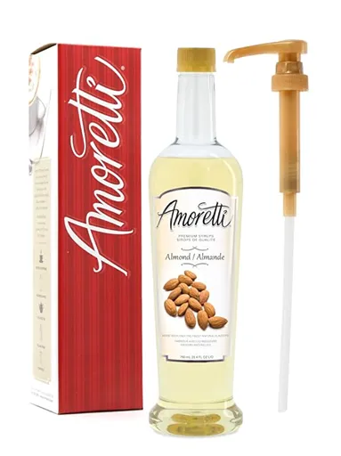 Amoretti Premium Almond Orgeat Syrup — kosher almond syrup for baking and drinks