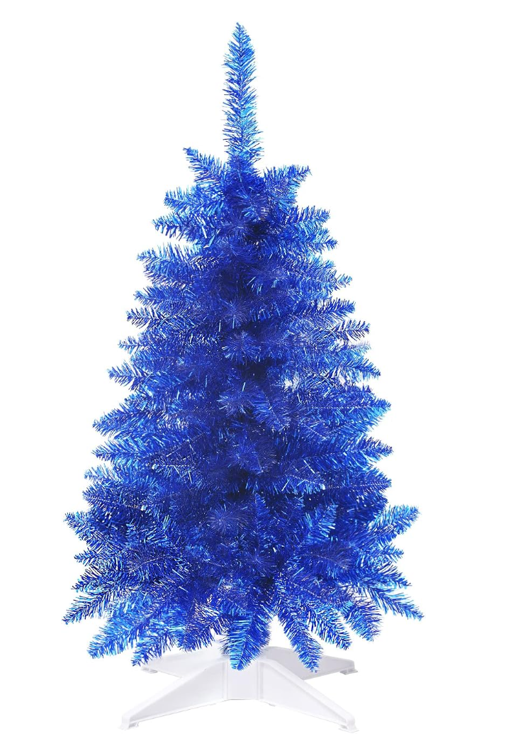 Artificial Small Hanukkah Tree Mini Tabletop Decor — Hanukkah decoration