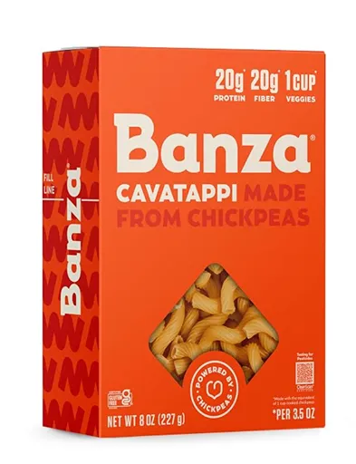 Banza Gluten Free Cavatappi Pasta from Chickpeas — kosher gluten free pasta