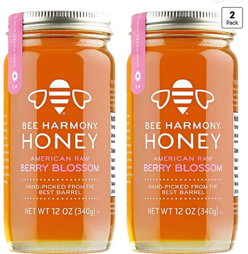 Bee Harmony American Raw Berry Blossom Honey — kosher honey for Passover