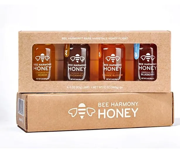 Bee Harmony Rare Varietals Honey Flight Gift Set — kosher honey gift set for Passover