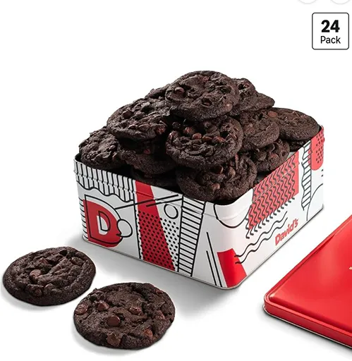 David's Fresh Baked Double Chocolate Chunk Cookies Gift Basket — kosher cookie gift