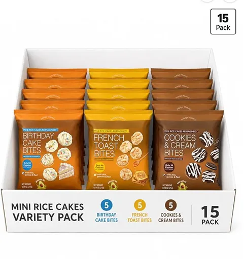 Drizzilicious Mini Rice Cakes Variety Pack — kosher flavoured rice cakes snack