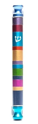 Yair Emanuel Modern Mezuzah Case — modern Judaica mezuzah case for the doorpost