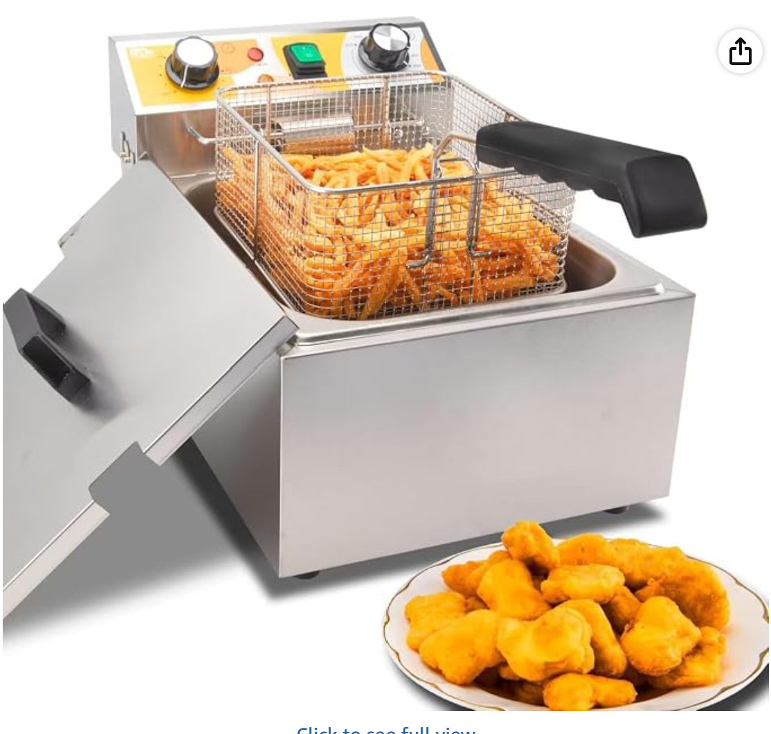 Electric deep fryer for Hanukkah frying