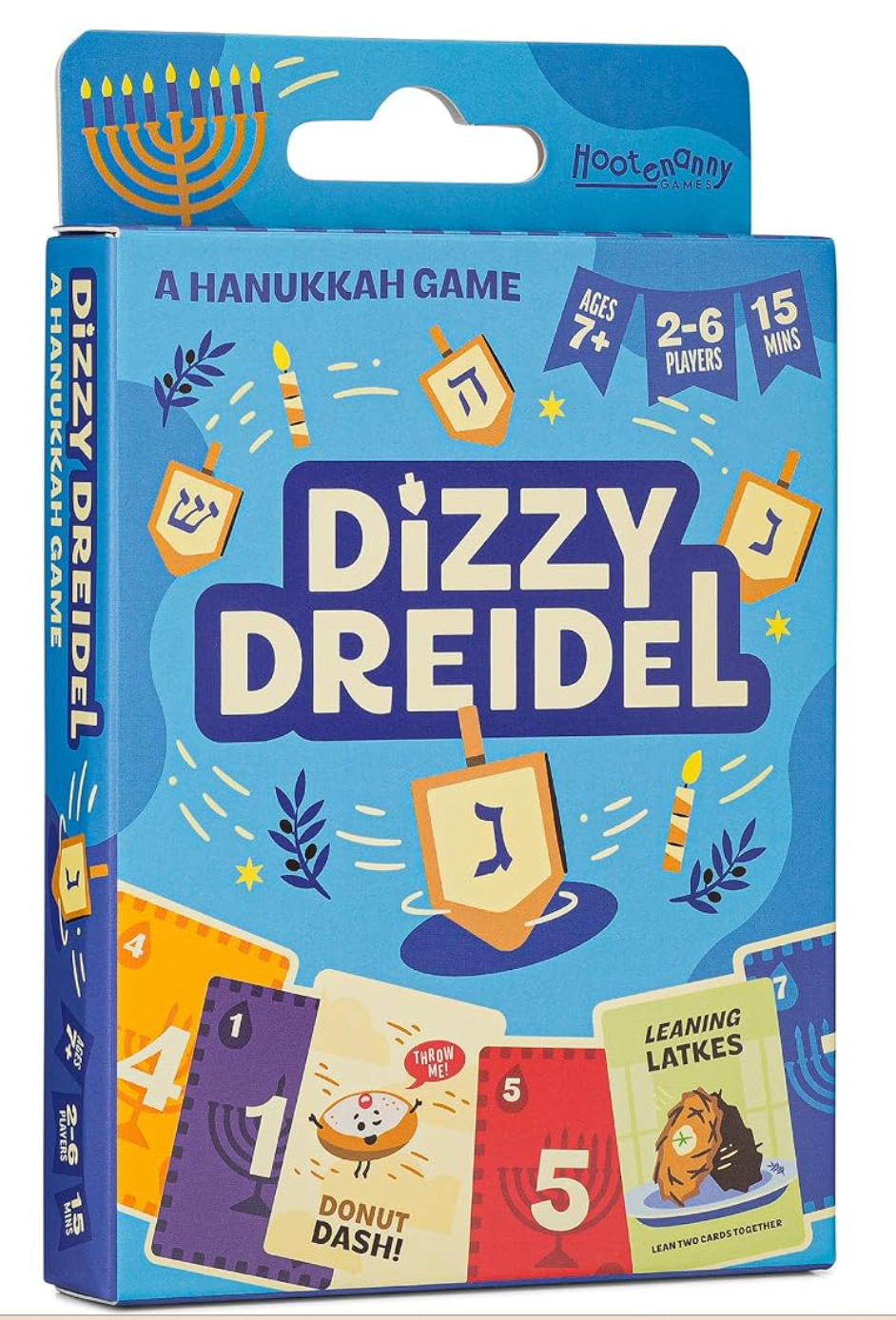 Dizzy Dreidel Real-Time Hanukkah Card Game — Hanukkah family game