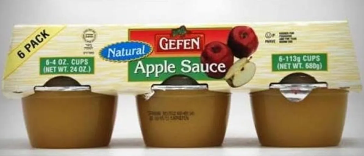 Gefen 6-Pack Apple Sauce — kosher for Passover apple sauce multipack