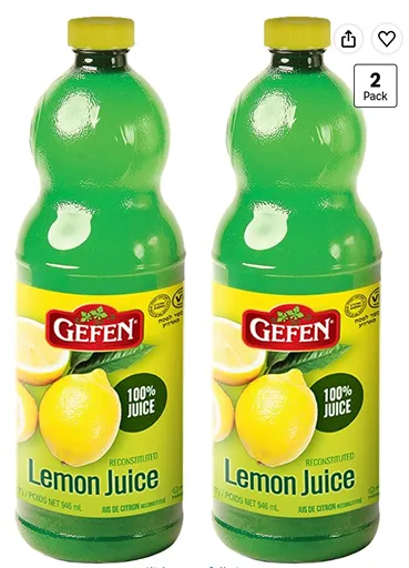 Gefen Lemon Juice — kosher for Passover lemon juice for homemade apple sauce
