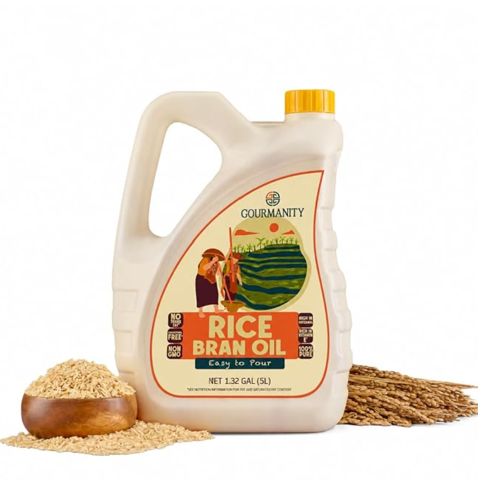 Gourmanity Rice Bran Oil for Cooking — kosher frying oil for Hanukkah