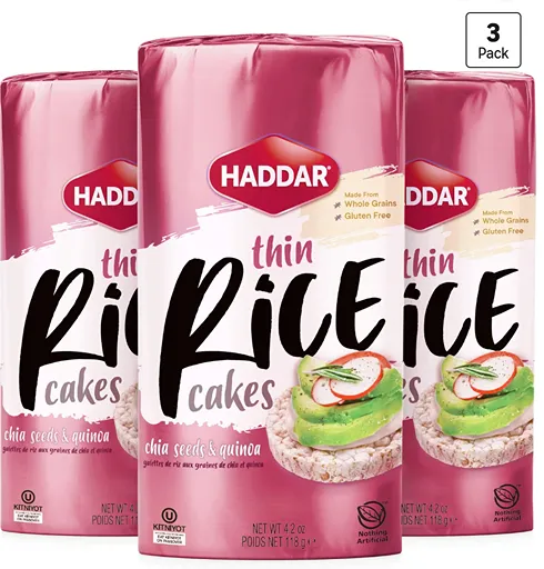 Haddar Multigrain Chia Seeds and Quinoa Rice Cakes — kosher rice cakes