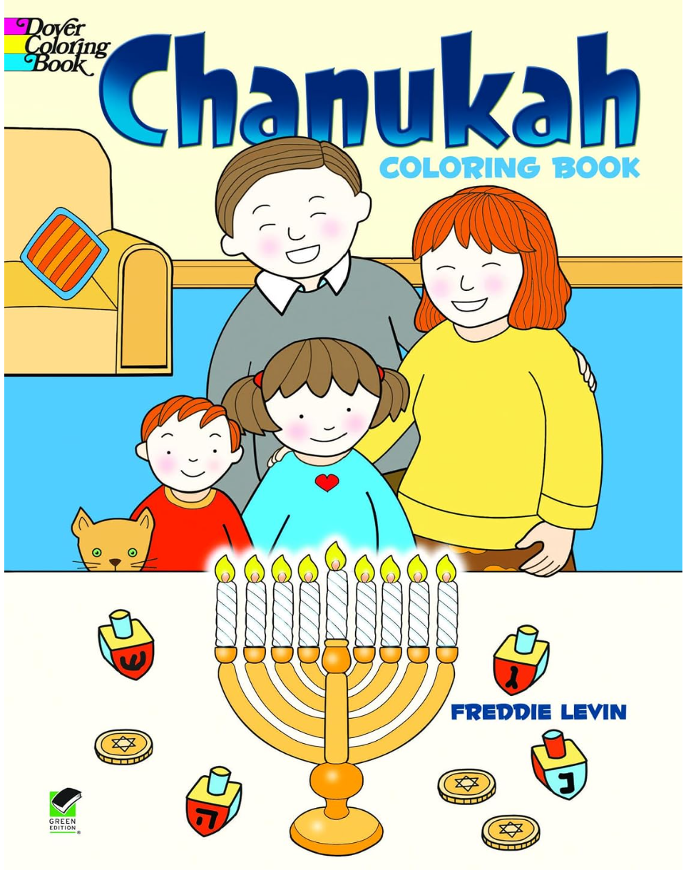 Hanukkah Coloring Book — coloring book for kids at Hanukkah