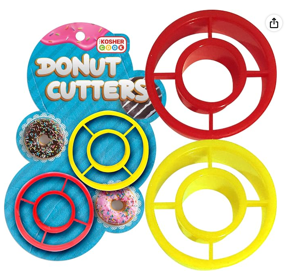 Hanukkah Cookie Cutters for Donuts — cutters for Hanukkah donuts