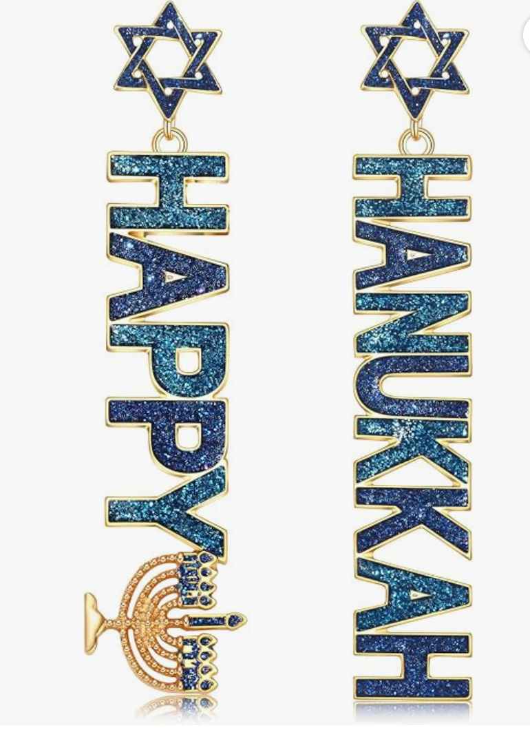 Hanukkah Earrings for Women — festive Hanukkah jewelry