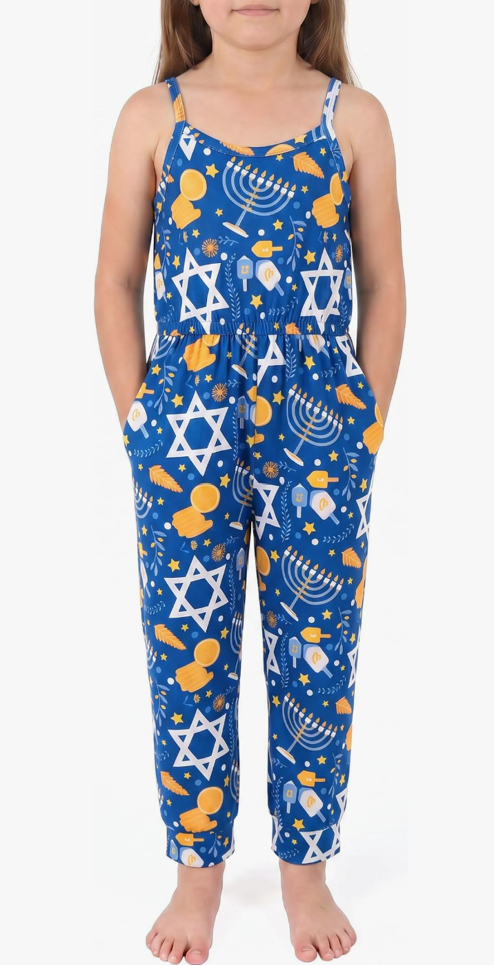 Hanukkah Jumpsuit for Girls — Hanukkah outfit for kids