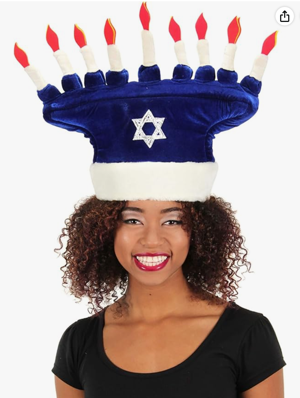 Happy Hanukkah Soft Costume Hat — Hanukkah party hat