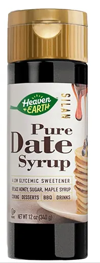 Heaven & Earth 100% Pure Organic Silan Date Syrup — kosher for Passover date syrup