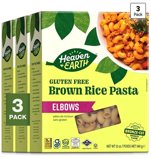 Heaven & Earth Brown Rice Gluten-Free Elbows — kosher for Passover pasta