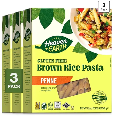 Heaven & Earth Brown Rice Gluten-Free Penne — kosher for Passover pasta