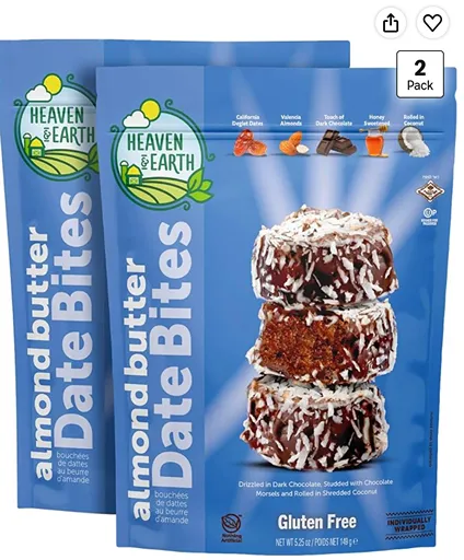Heaven & Earth Chocolate Covered Date Bites second pack — kosher for Passover chocolate date snack