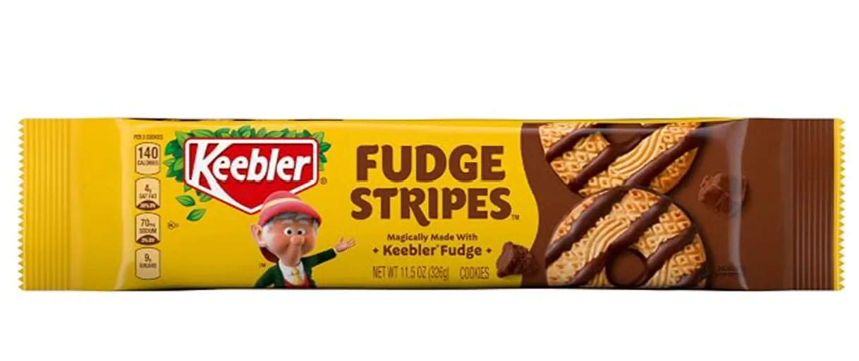 Keebler Fudge Stripes Cookies — kosher striped fudge cookies