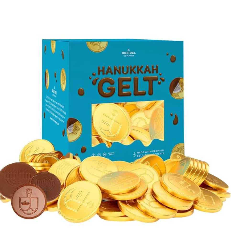 Kosher dairy Chanukah gelt — kosher chocolate coins for Hanukkah