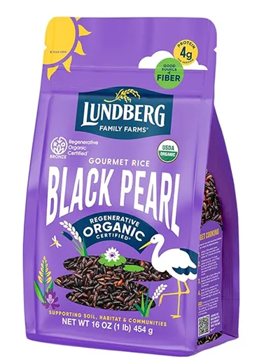 Lundberg Black Pearl Rice — kosher black rice