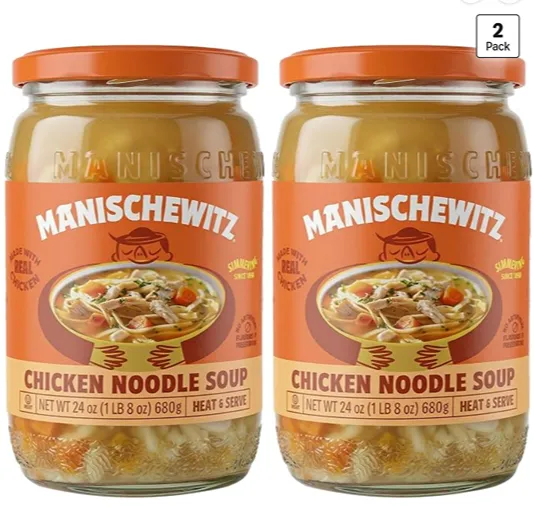 Manischewitz Chicken Noodle Soup — kosher ready-to-serve soup