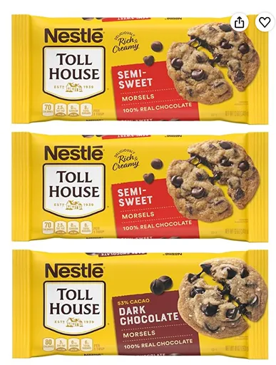Nestle Toll House Chocolate Chips — kosher chocolate chips for cookies