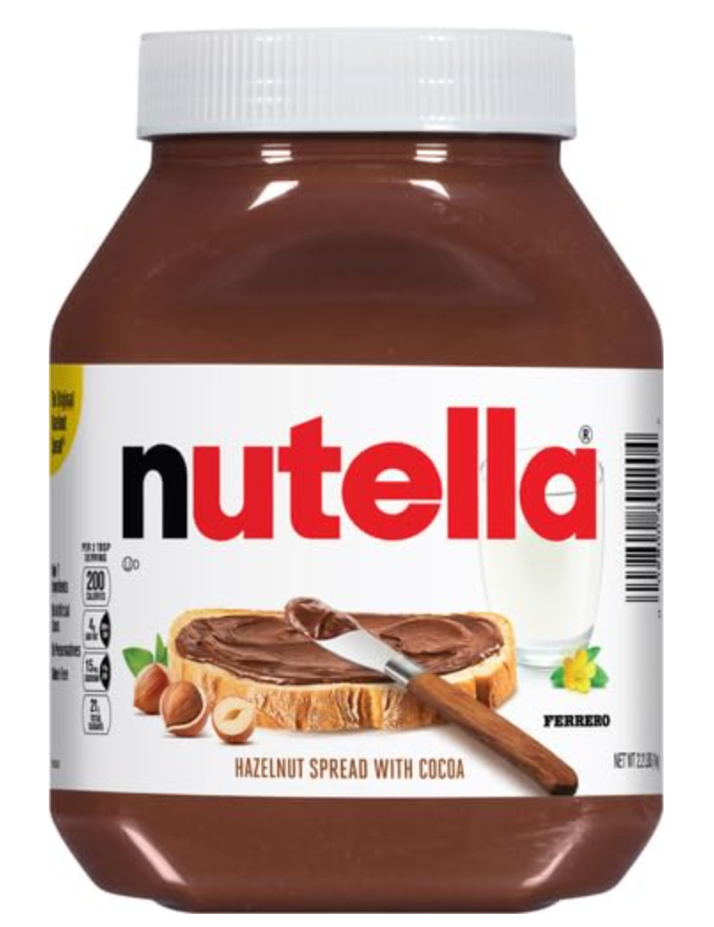 Nutella Hazelnut Spread with Cocoa — chocolate hazelnut filling for Hanukkah donuts