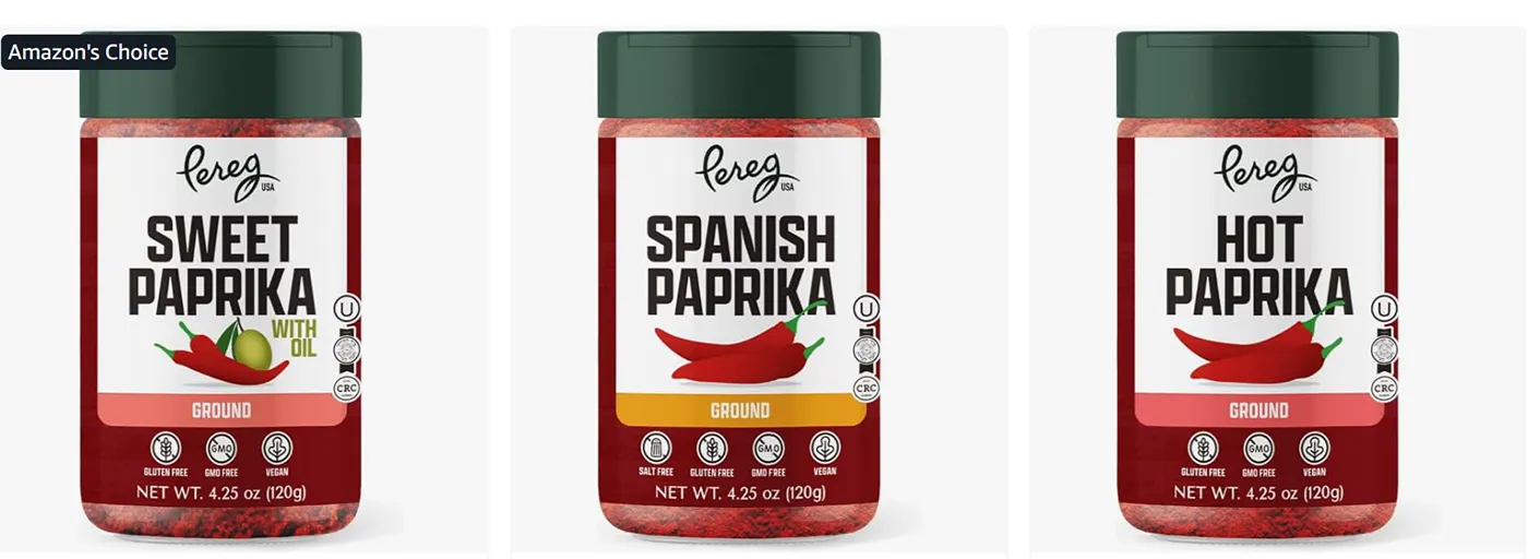Pereg Paprika three-pack — kosher spices