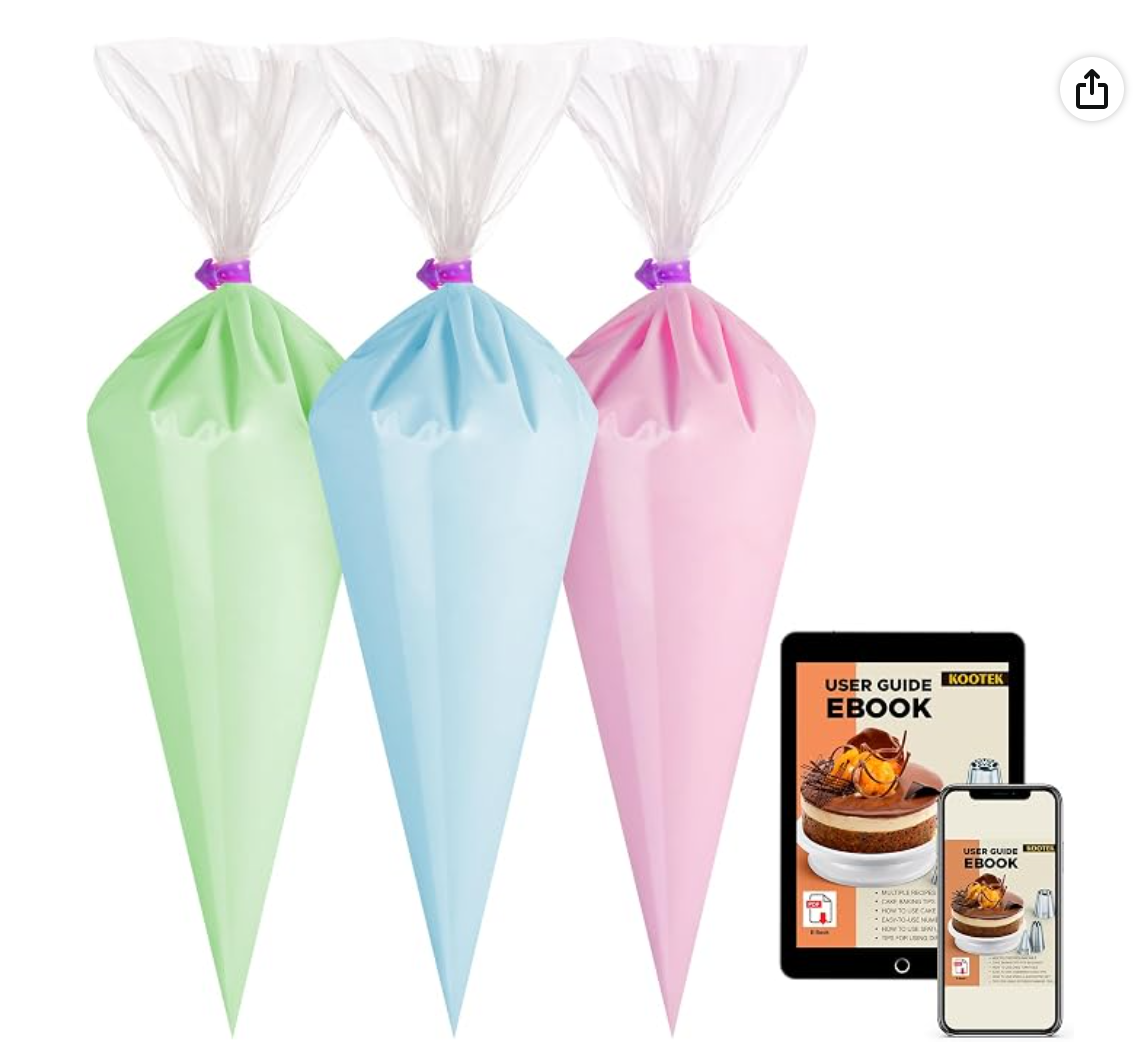 Disposable Pastry Icing Piping Bags — decorating tool for a Hanukkah gingerbread house