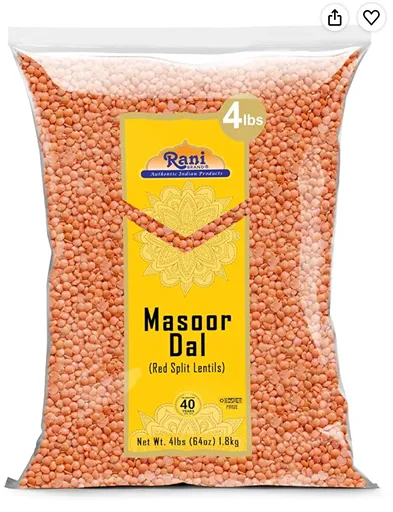 Rani Masoor Dal Indian Red Lentils Split Gram — kosher lentils to serve with rice