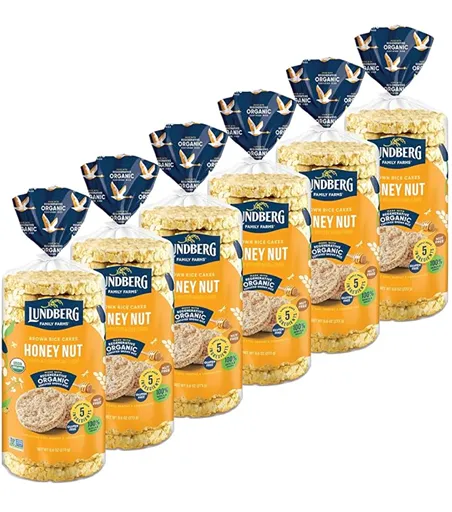 Honey Nut Rice Cakes — kosher rice cakes snack