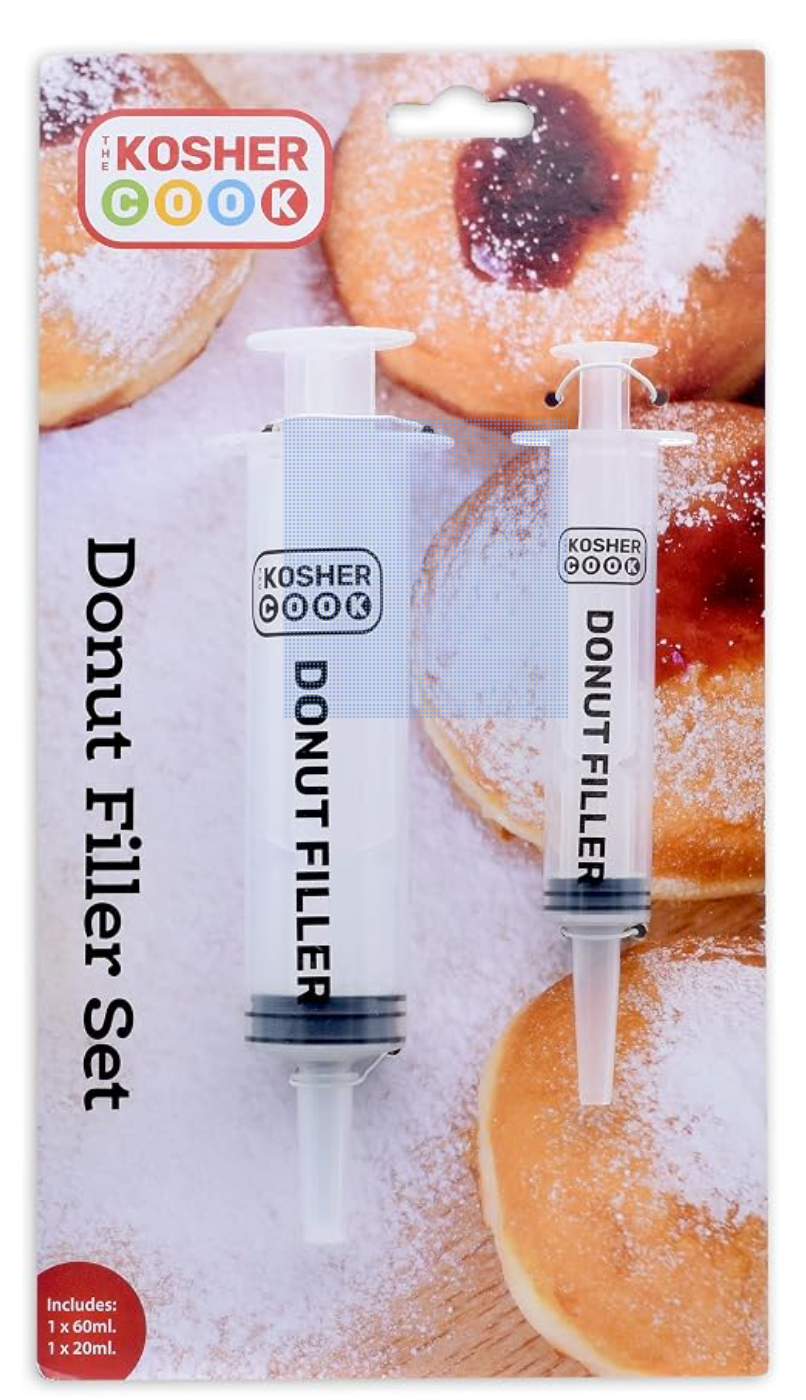 Set of 2 Donut Filling Pastry Syringes — baking tool for filling Hanukkah donuts