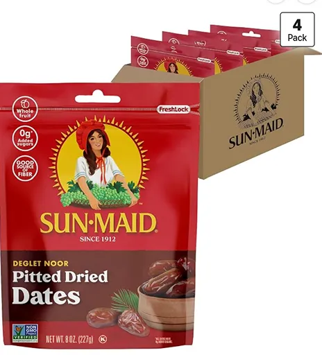 Sun-Maid Deglet Noor Pitted Dried Dates — dates for Tu Bishvat