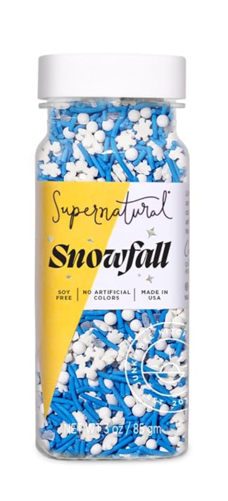 Supernatural Blue and White Sprinkles — sprinkles for a Hanukkah gingerbread house
