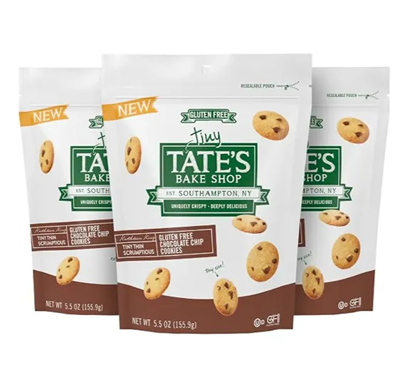 Tate's Bake Shop Tiny Gluten Free Chocolate Chip Cookies — kosher chocolate chip cookies