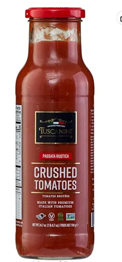 Tuscanini Crushed Tomatoes — kosher for Passover tomatoes for pasta sauce